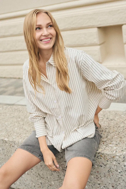 Victoria skyrta með steinum - Kaffe