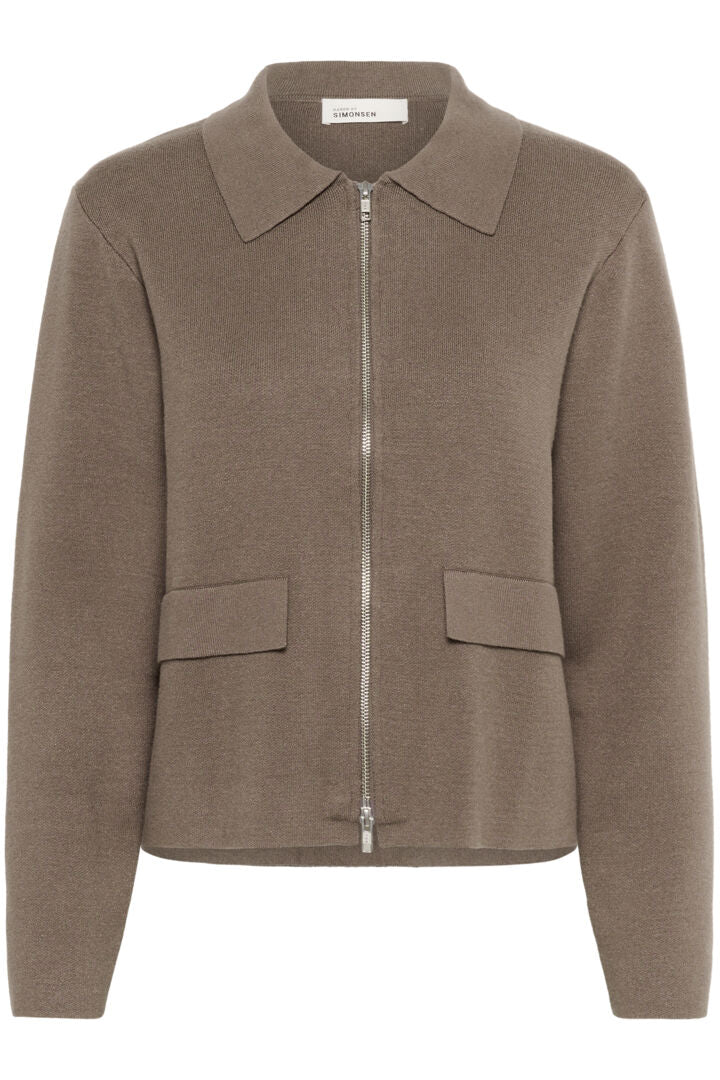 Antonella rennd peysa brún - Karen By Simonsen