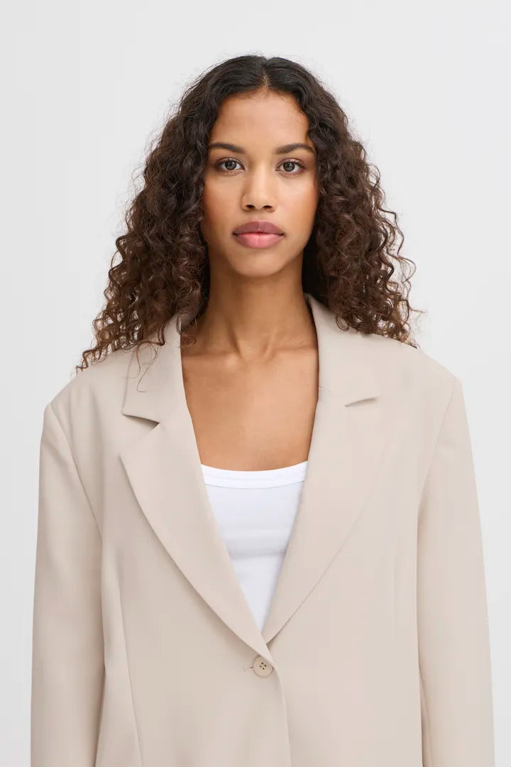 Lexi oversized blazer ljós - Ichi