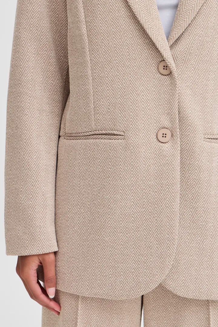 Jaquard herringbone blazer - Ichi