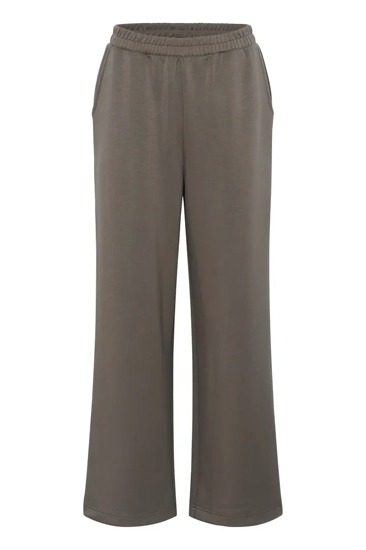 Annika kósý buxur brúnar - Kaffe