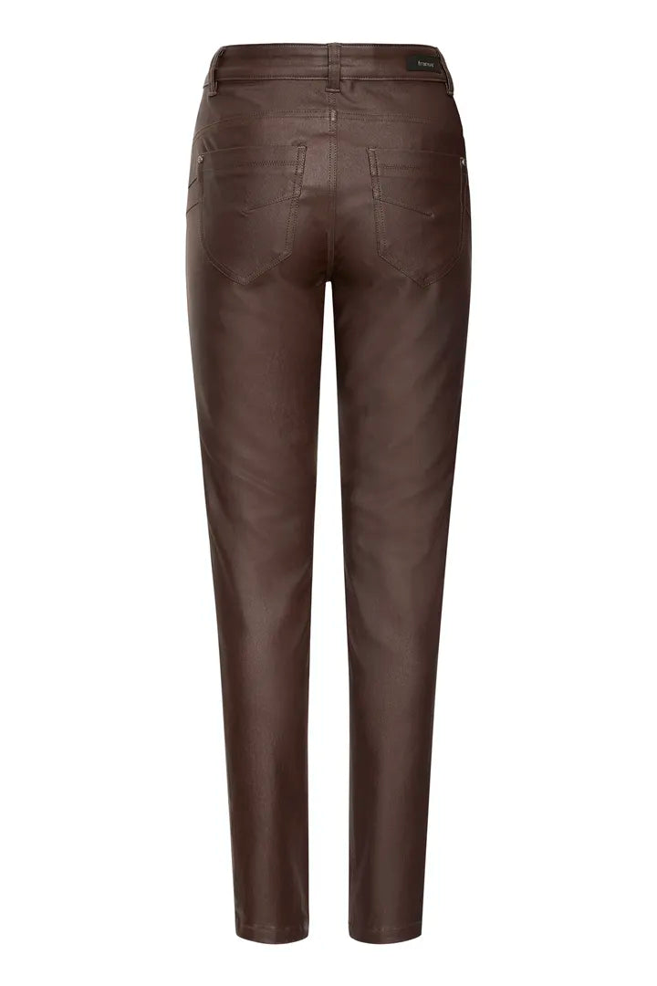 Pam pleður buxur brúnar - Fransa