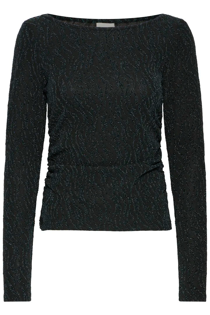 Puna toppur svartur/grænn shimmer - Ichi