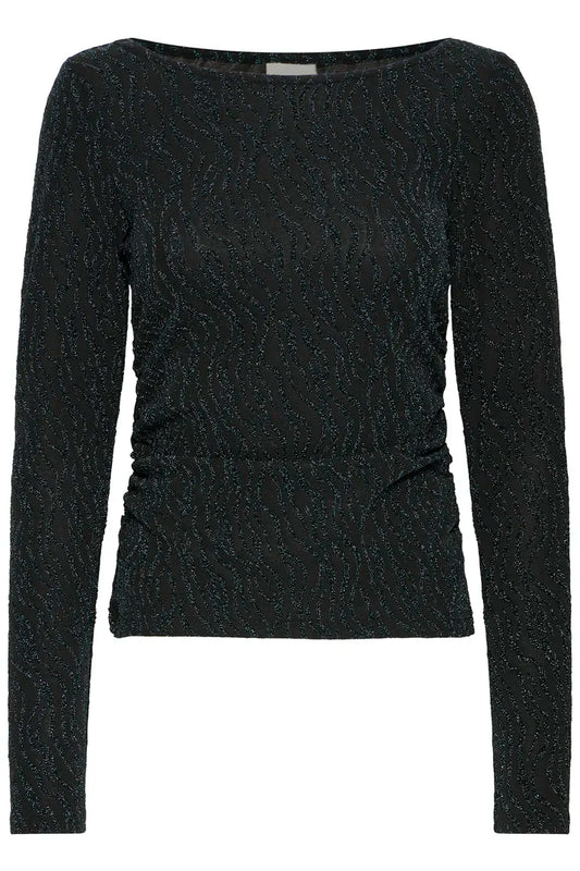 Puna toppur svartur/grænn shimmer - Ichi