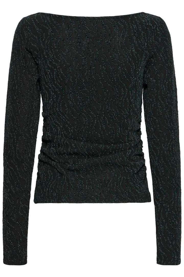 Puna toppur svartur/grænn shimmer - Ichi