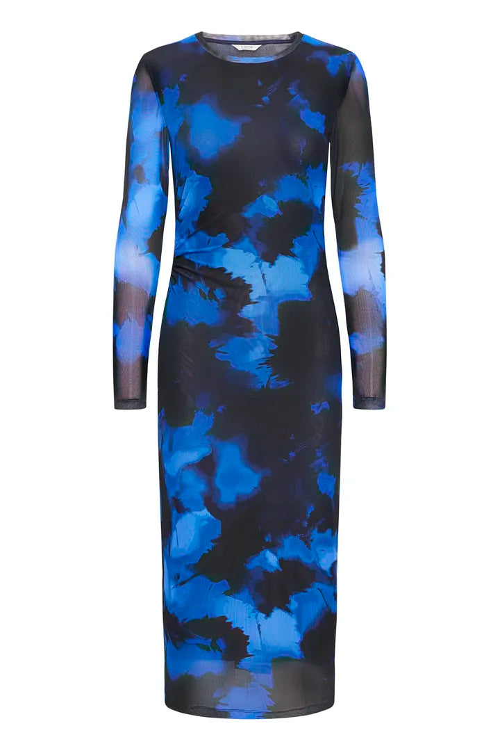 Paloma mesh kjóll svartur/blár