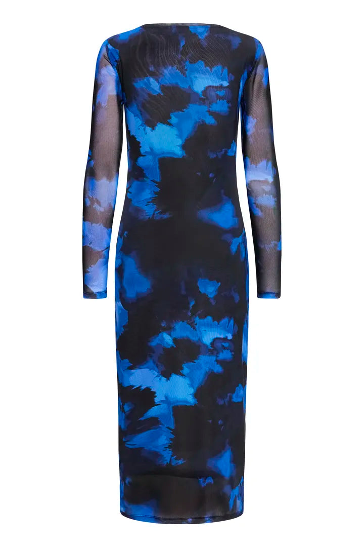 Paloma mesh kjóll svartur/blár