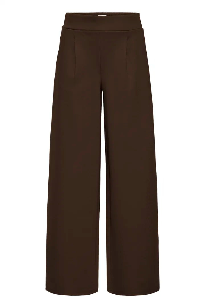 Kate buxur wide dökkbrúnar - Ichi