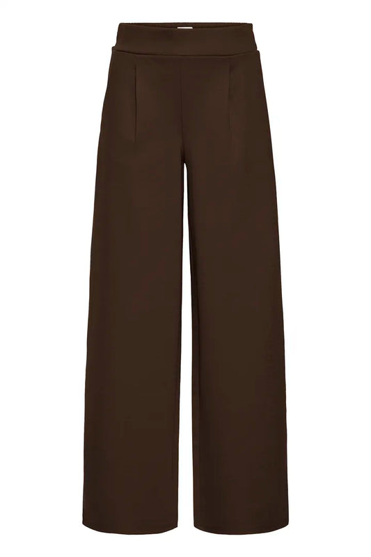 Kate buxur wide dökkbrúnar - Ichi