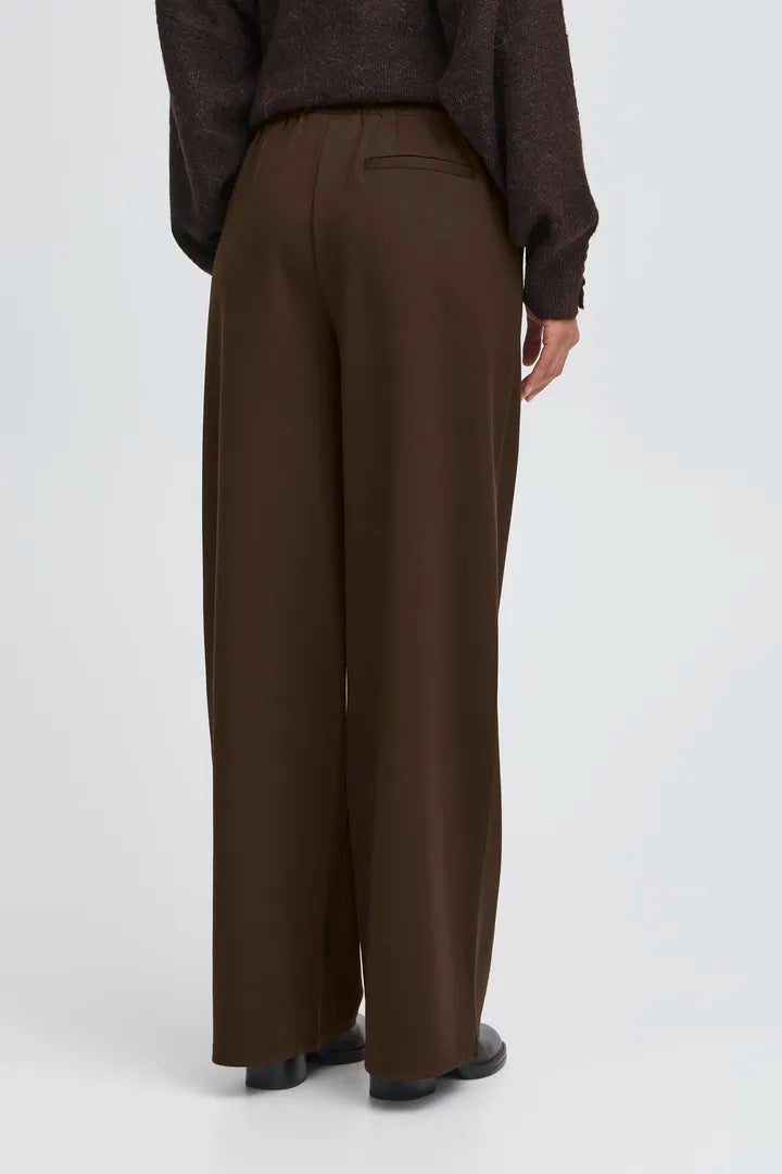 Kate buxur wide dökkbrúnar - Ichi