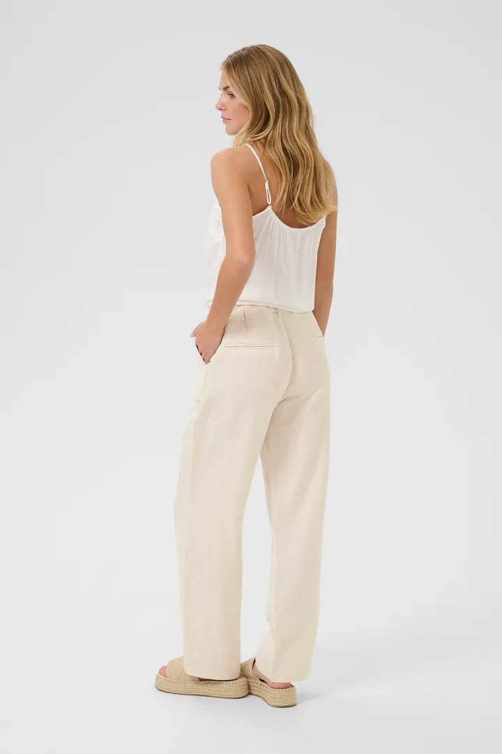 Linna hör buxur - Cream BARA TIL Í 36