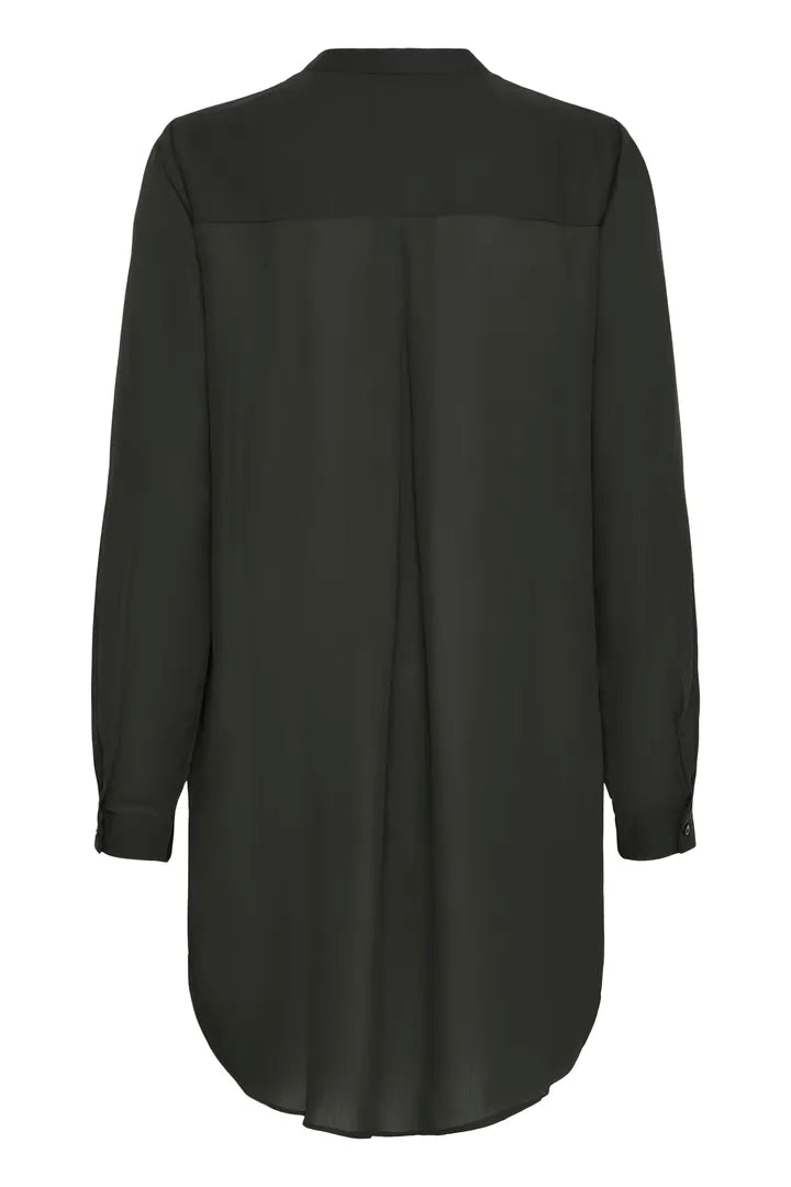Cellani long skyrta svört - Ichi BARA TIL Í 34 OG 36