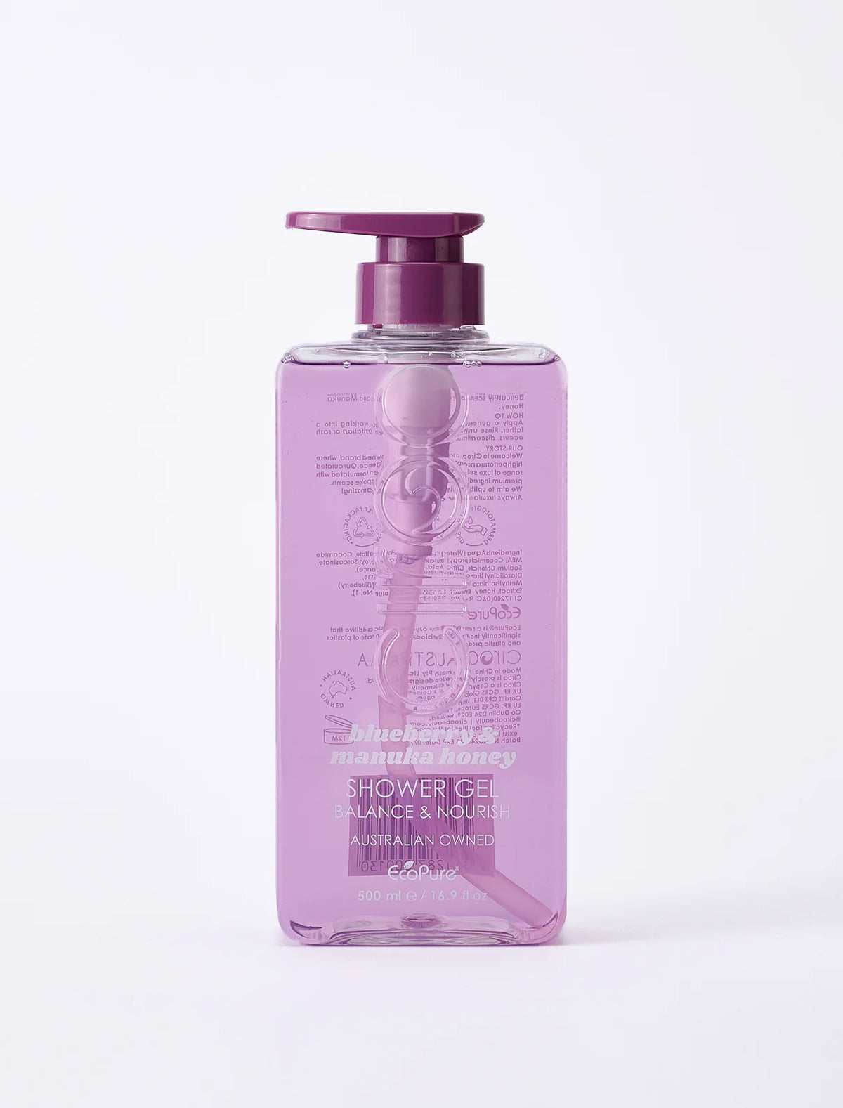 Sturtugel | Bláber og manuka hunang | 500 ml - Ciroa Beauty