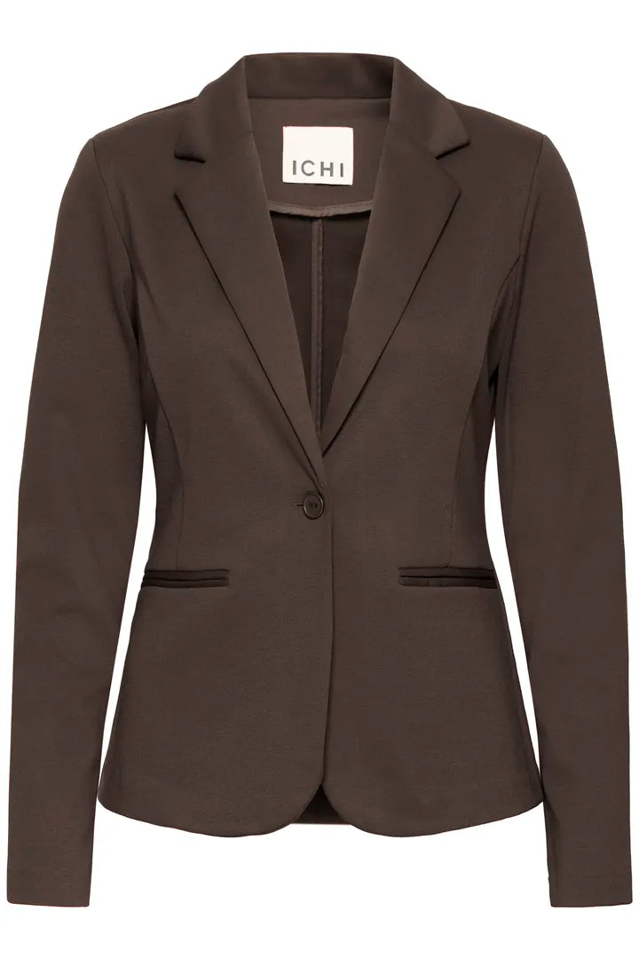Kate blazer dökkbrúnn - Ichi