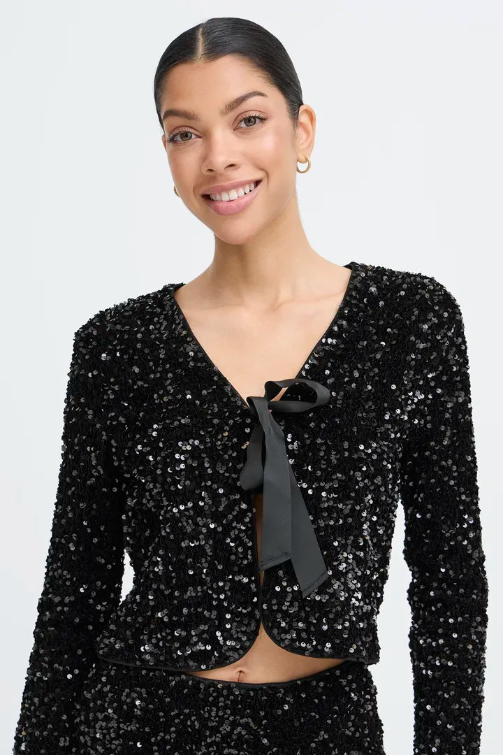 Paillet bow jakki - Byoung