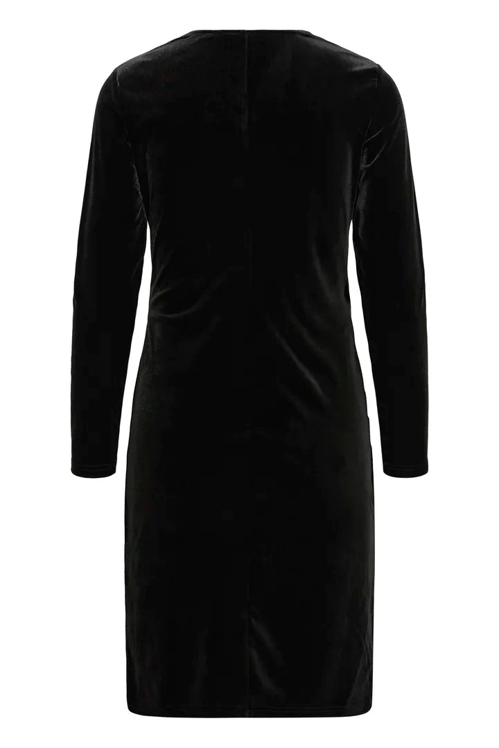 Perlina velúr kjóll svartur - Byoung