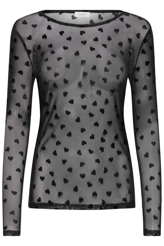 Deta mesh bolur svartur/hjarta - Fransa