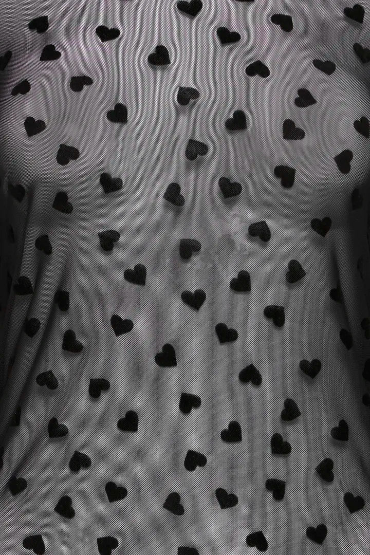 Deta mesh bolur svartur/hjarta - Fransa