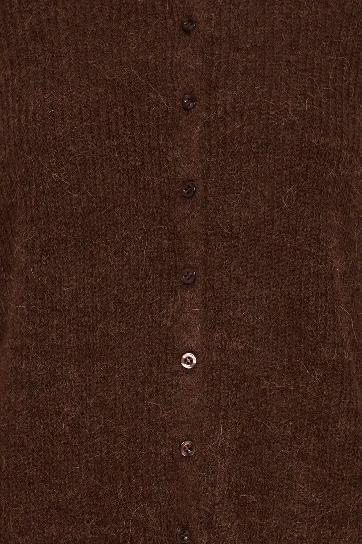 Kamara peysa hneppt brún - Ichi
