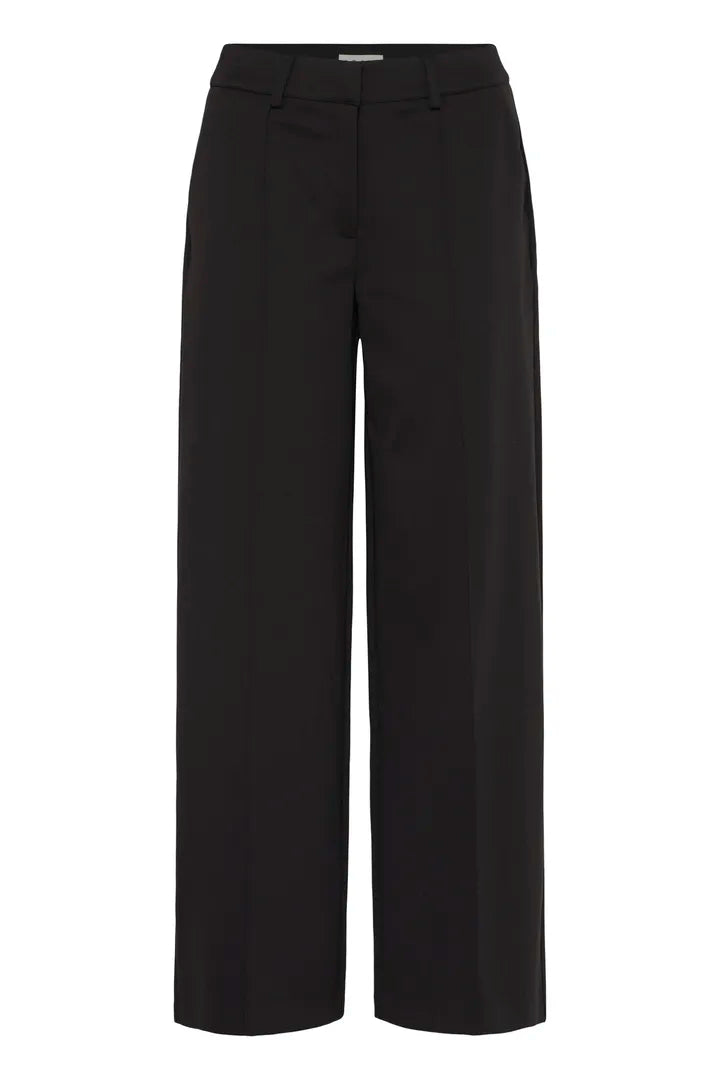Kate wide buxur svartar - ICHI