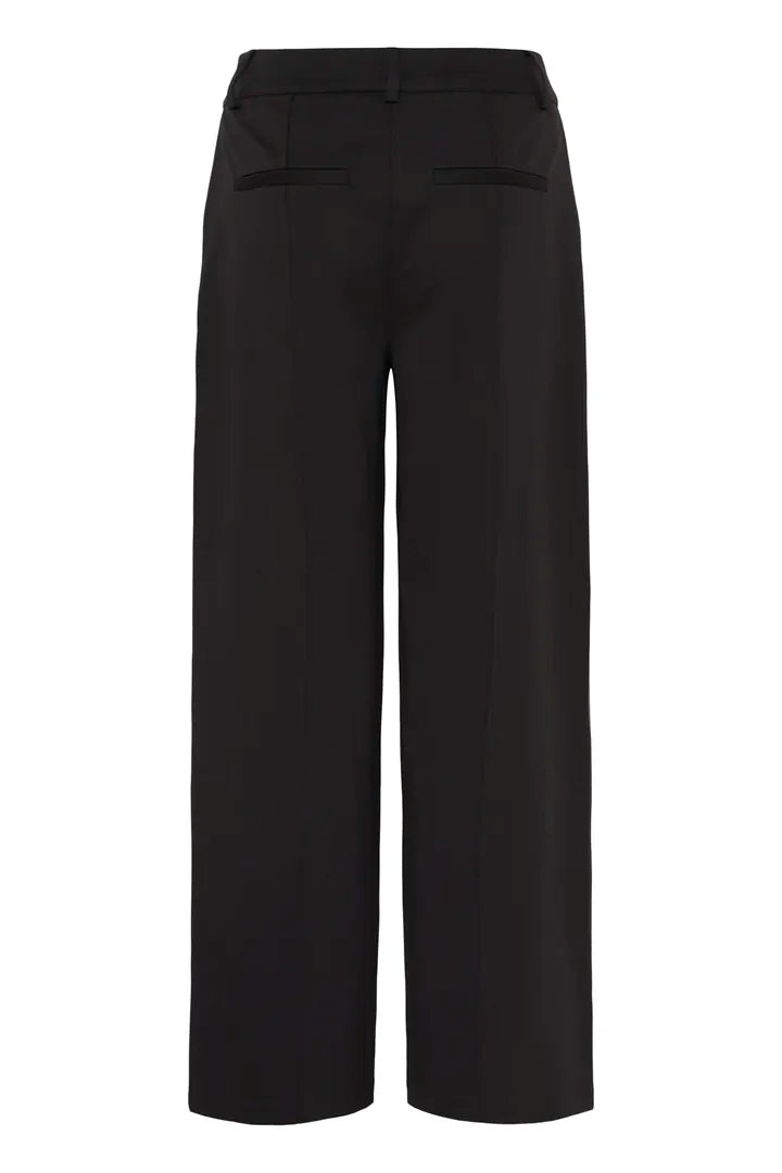 Kate wide buxur svartar - ICHI