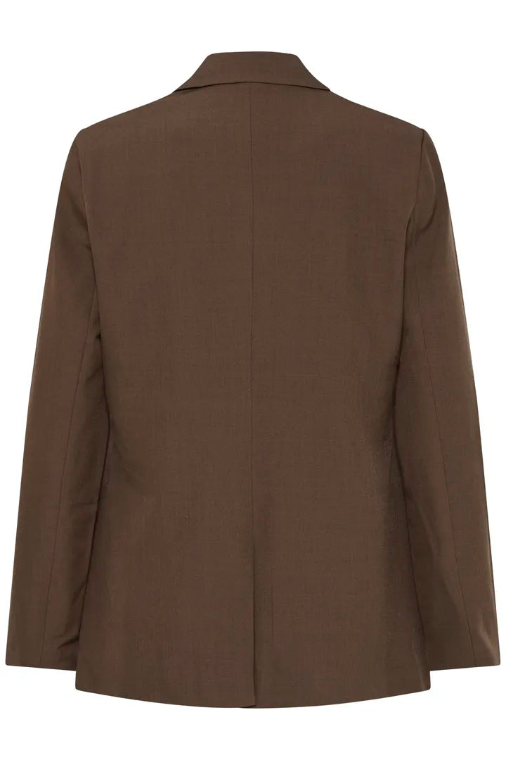 Fava blazer dökkbrúnn - Ichi