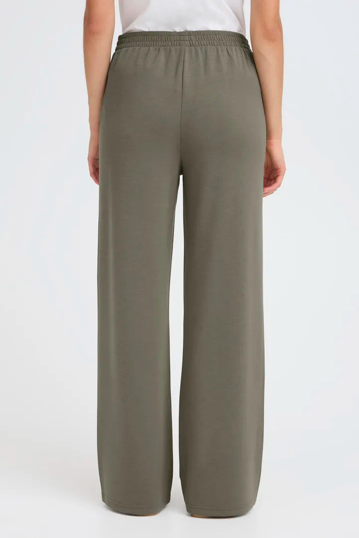 Aurora kósý buxur olive grænar - Fransa