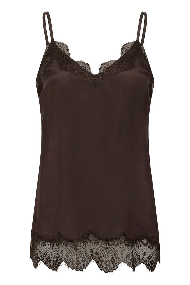 Triniti toppur brúnn - Cream