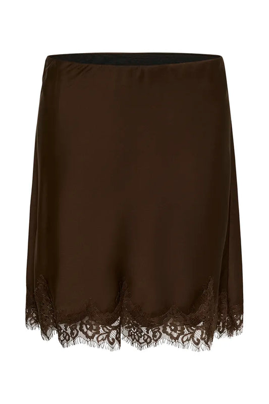 Brenda blúndupils brúnt - My Essential Wardrobe