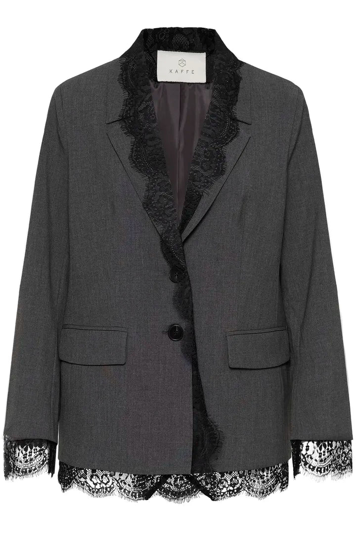 Rielle blazer grár/blúndu - Kaffe