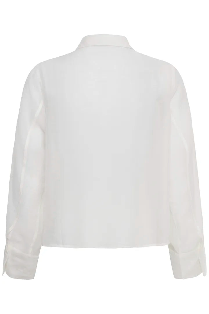 Smilla stutt skyrta hvít - My Essentail Wardrobe