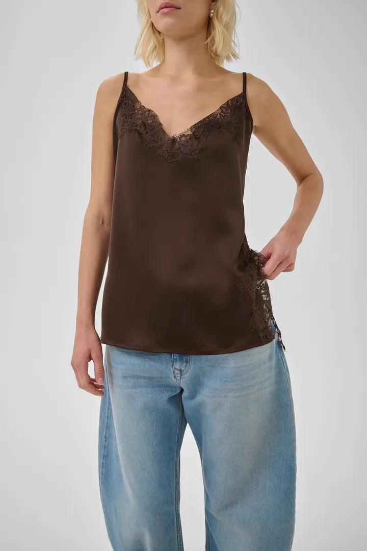 Brenda hlýrabolur brúnn - My Essential Wardrobe