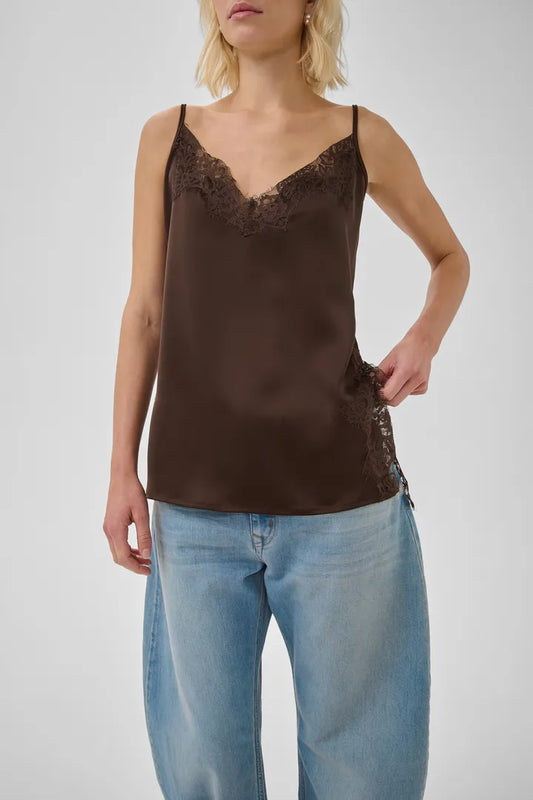Brenda hlýrabolur brúnn - My Essential Wardrobe