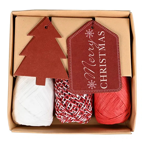 Jólainnpökkunar sett rautt