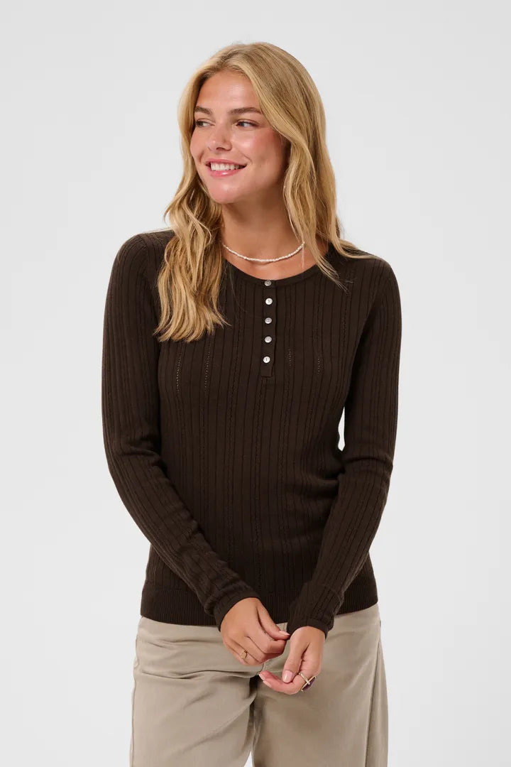 Peloa knit toppur - Cream