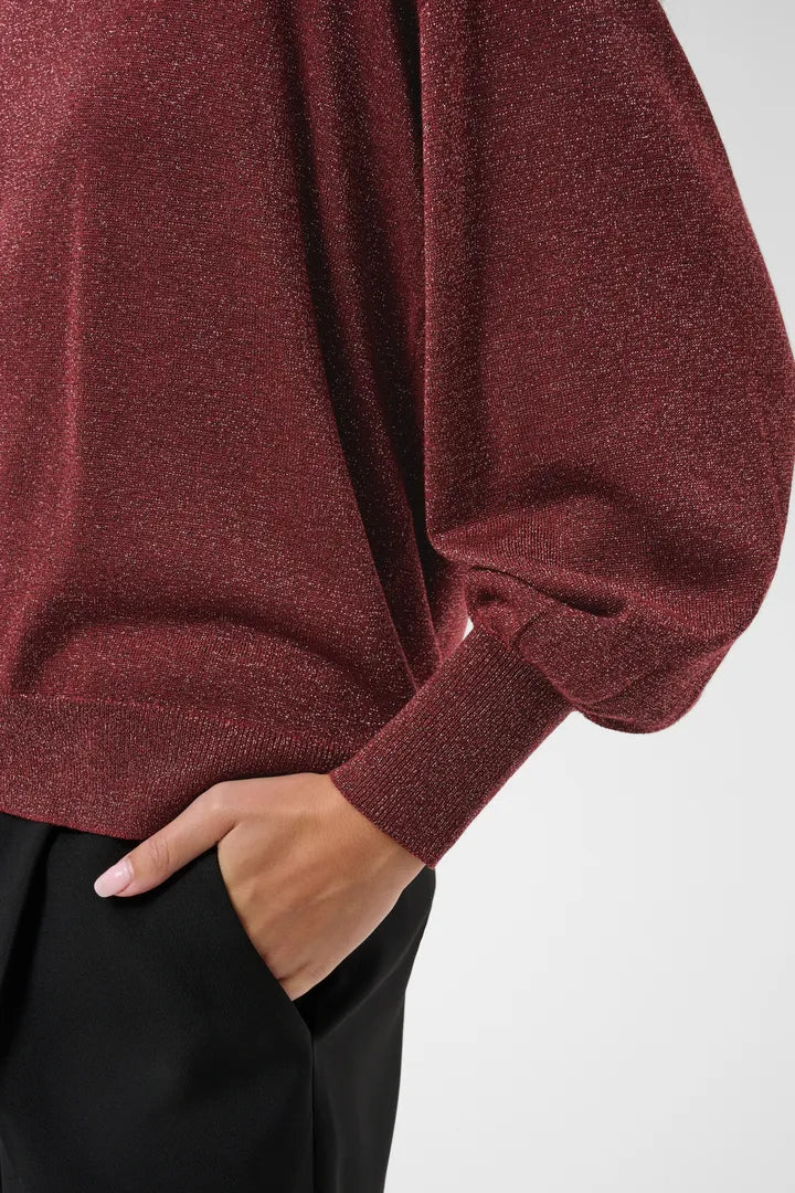 Regina glitter toppur - Kaffe