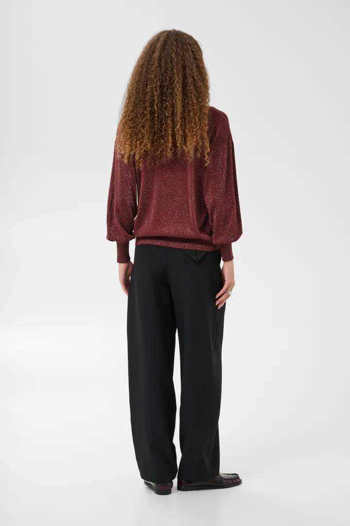 Regina glitter toppur - Kaffe