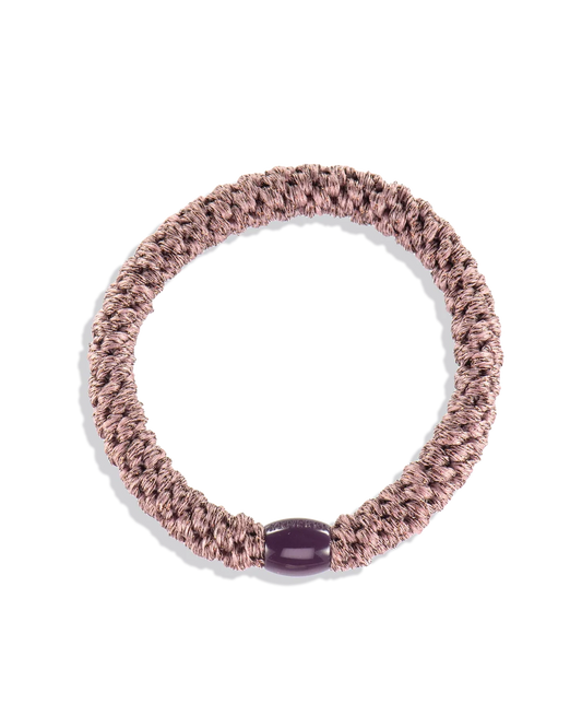 KKNEKKI hárteygja/armband breið - PLUM GLITTER