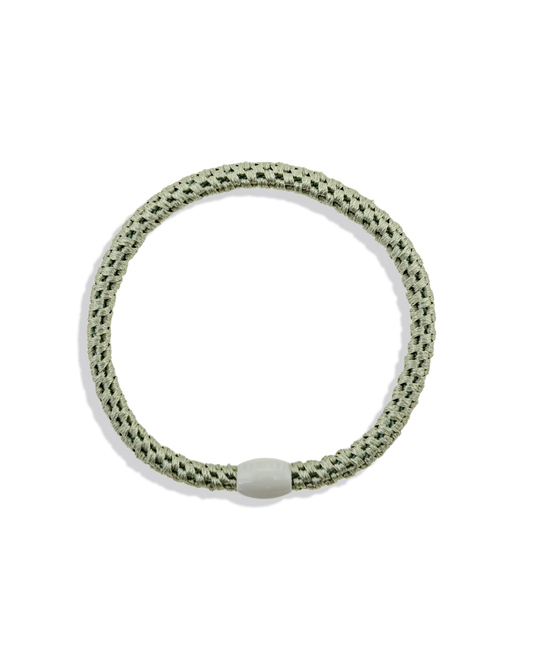 KKNEKKI hárteygja/armband mjó - DUSTY LIND GREEN