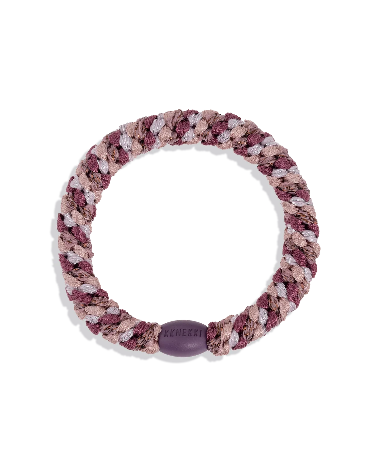 KKNEKKI hárteygja/armband breið - MIX PLUM PINK GLITTER