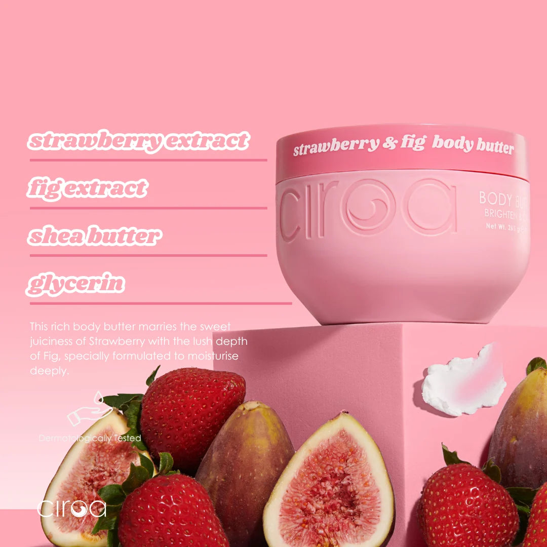 Body Butter | Jarðarberja og fíkju - Ciroa Beauty
