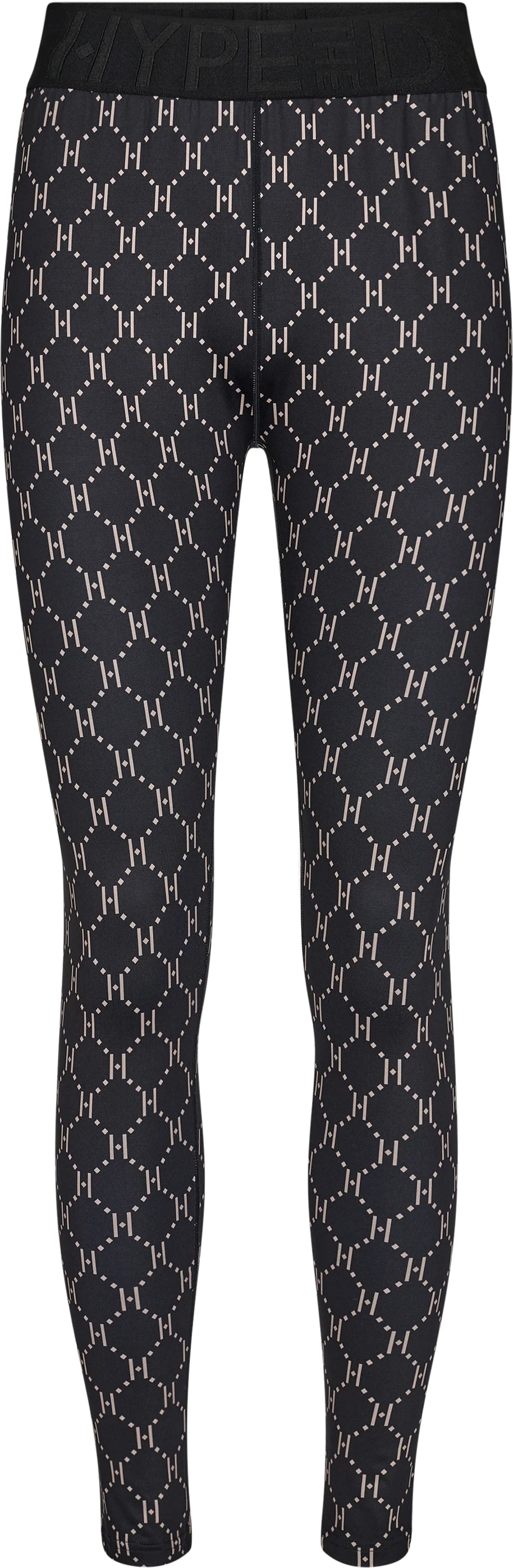 Leggings Print Black/Latte - Hype The Detail