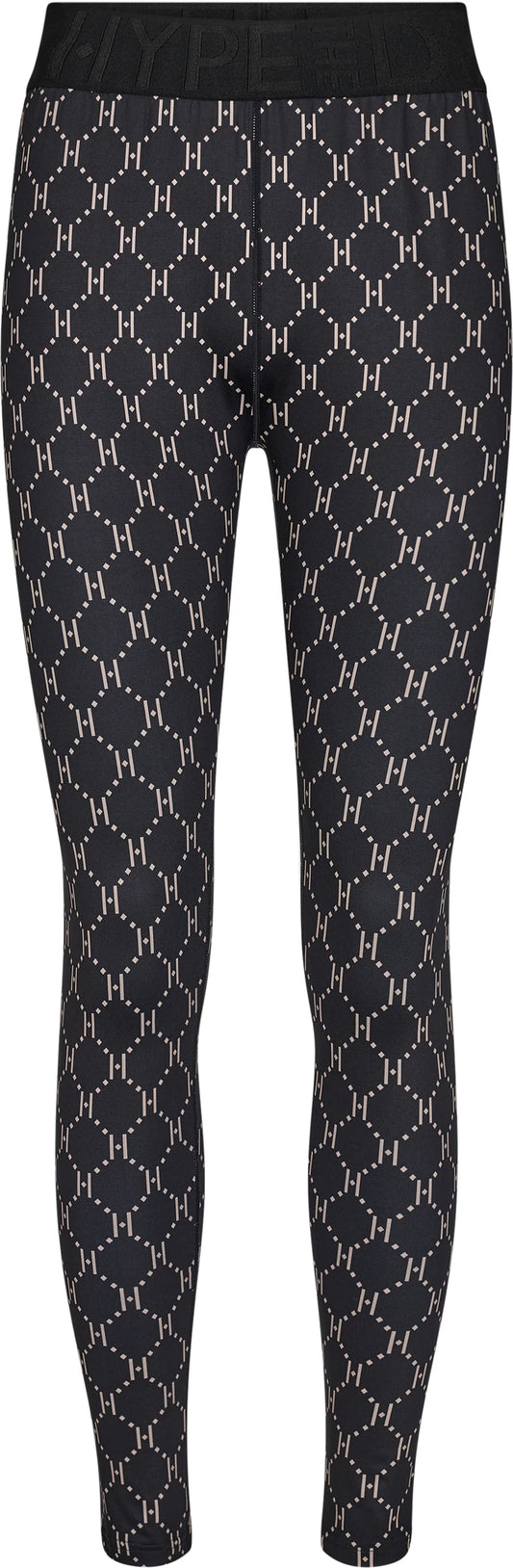 Leggings Print Black/Latte - Hype The Detail