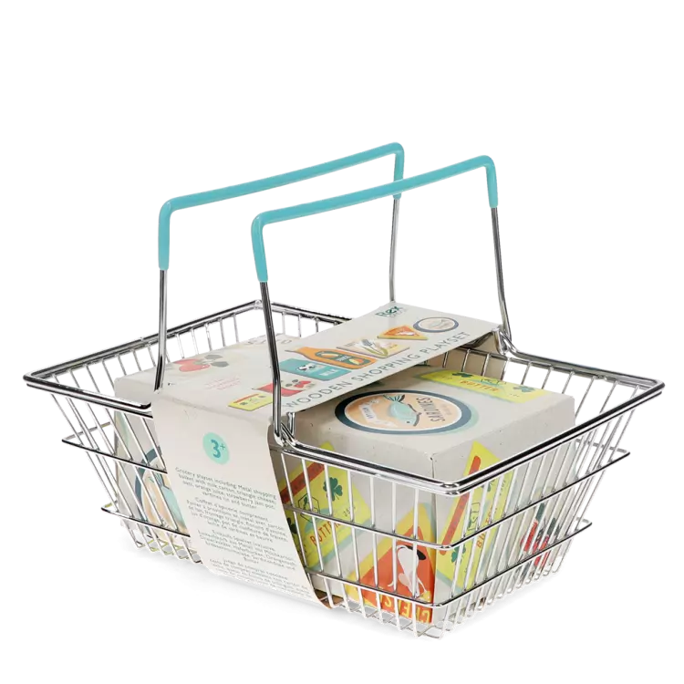 Innkaupakarfa með mat