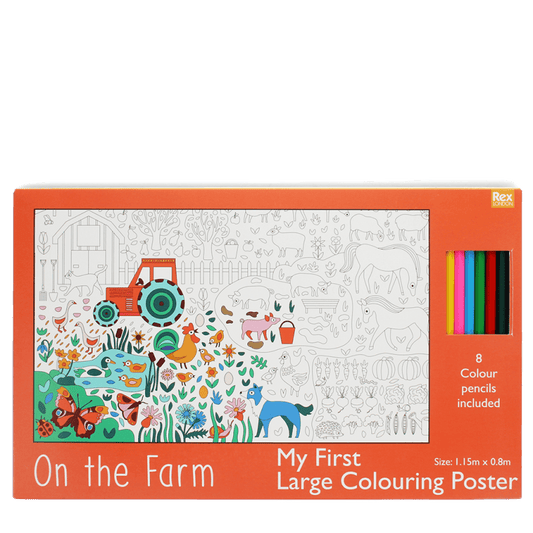 Stórt plakat tl að lita - Sveitabærinn