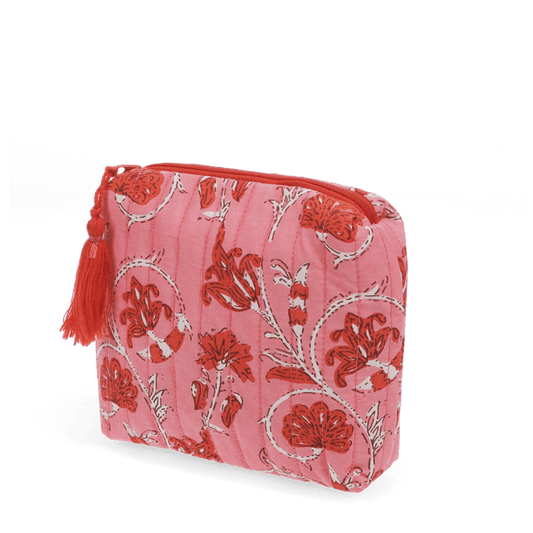 Snyrtitaska bleik/rauð minni