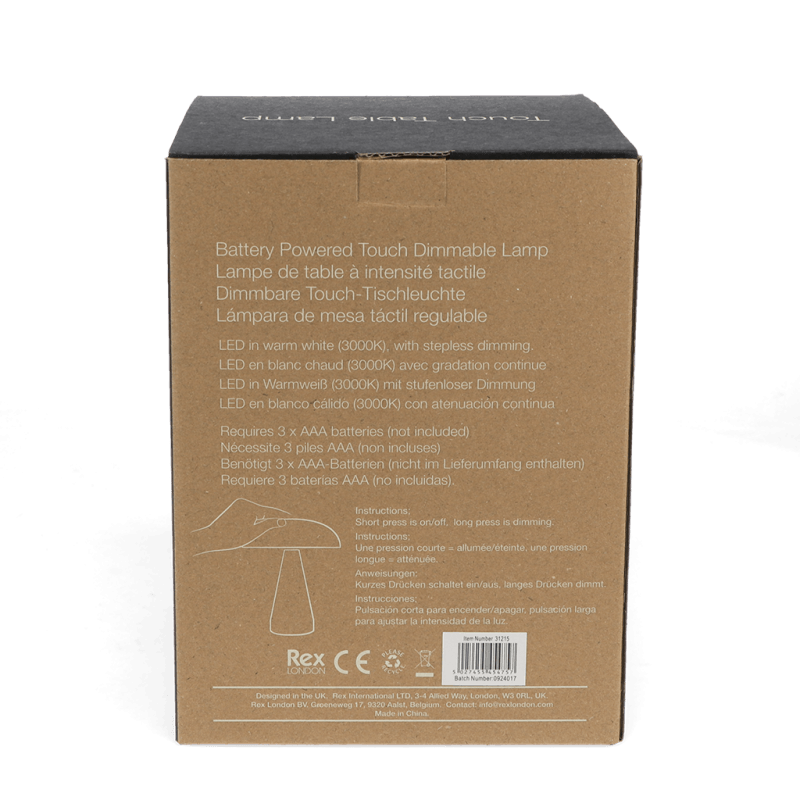 Dimmanlegur sveppa lampi - mintugrænn