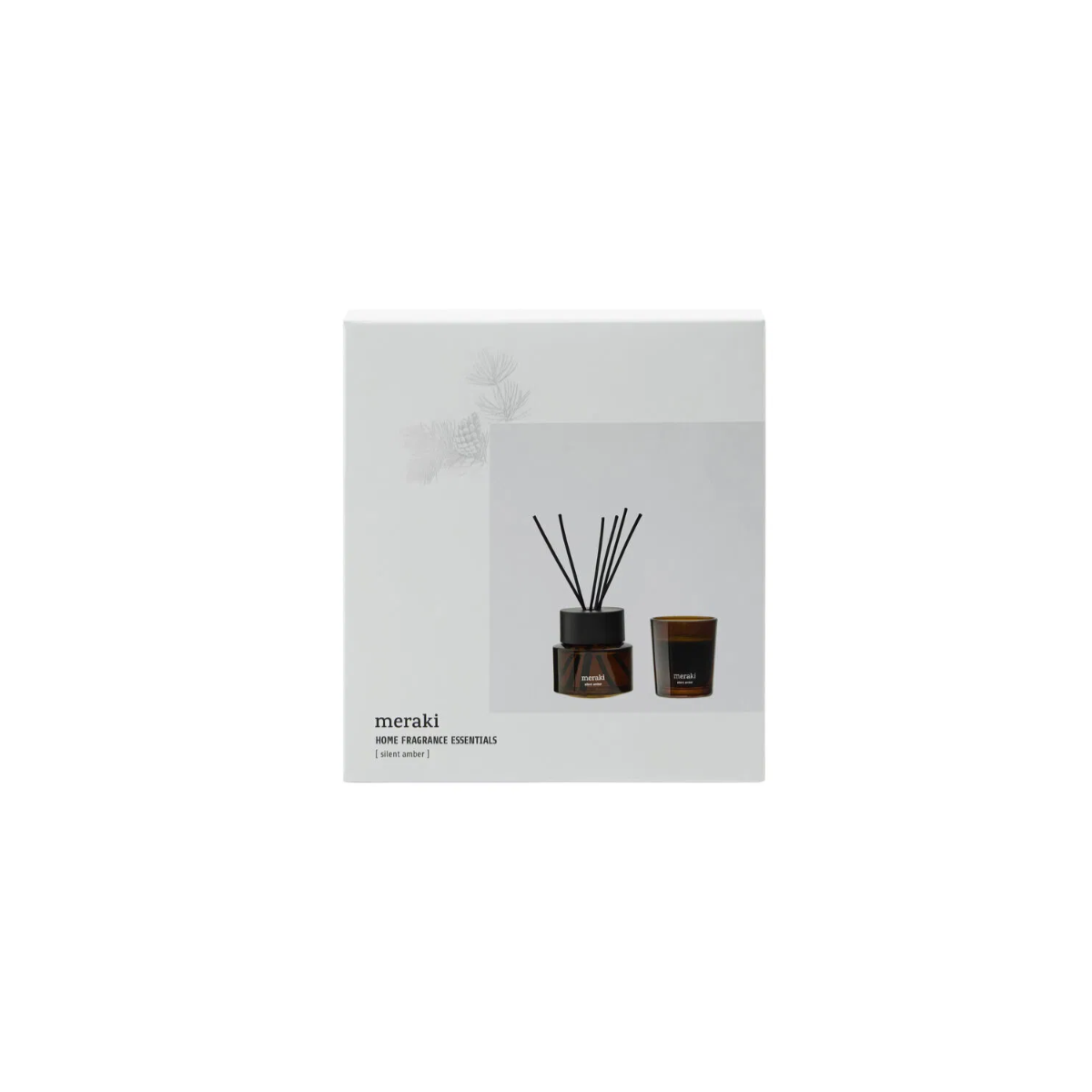 Gjafabox silent amber kerti/ilmstangir - Meraki