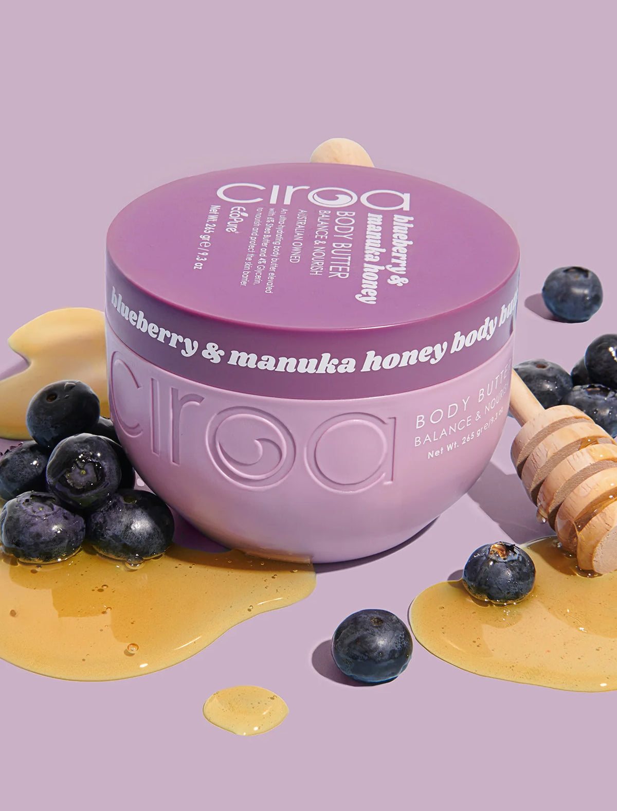 Body butter | Bláber og manuka hunang - Ciroa Beauty
