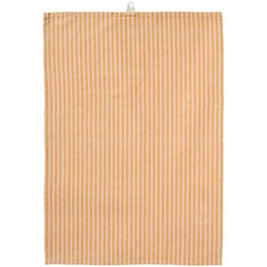 Viskutykki röndótt mustard/bleikt - Ib Laursen